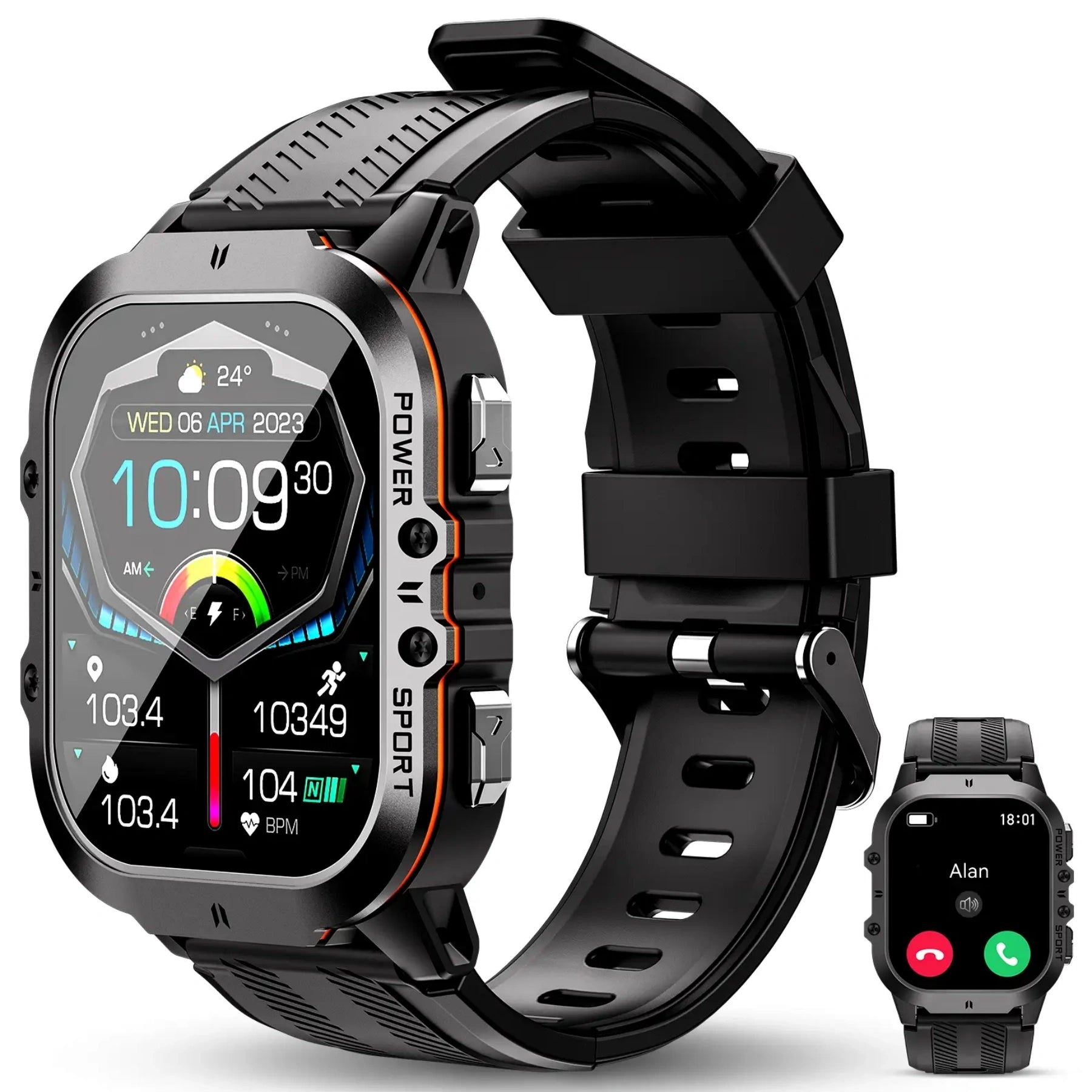 Oukitel BT20 Rugged Outdoor Watch for Men 5ATM Waterproof