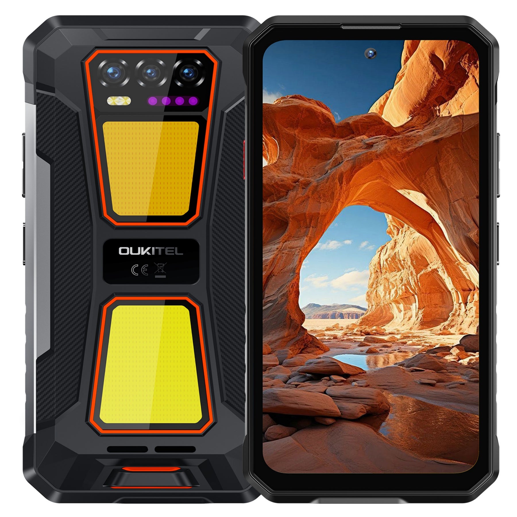 Oukitel WP58 Pro 5G Rugged Phone 6.7-inch 10,000mAh Battery 64MP Android 15(8GB+512GB NFC)