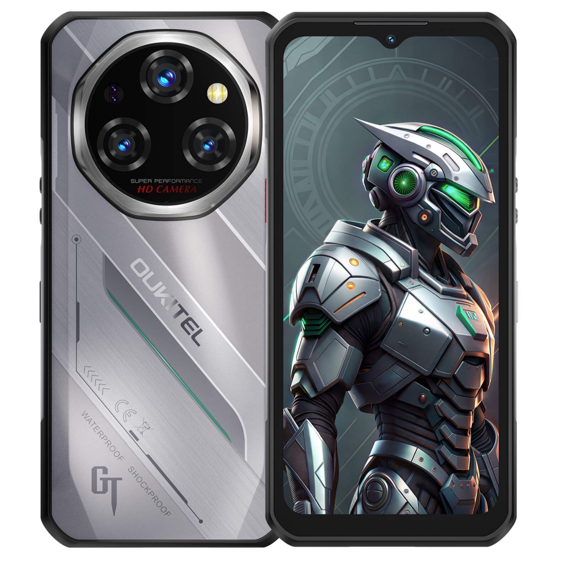 Oukitel WP62 5G Rugged Phone 6.6-inch 11000mAh Battery 108MP Android 15 with NFC(16GB+512GB)