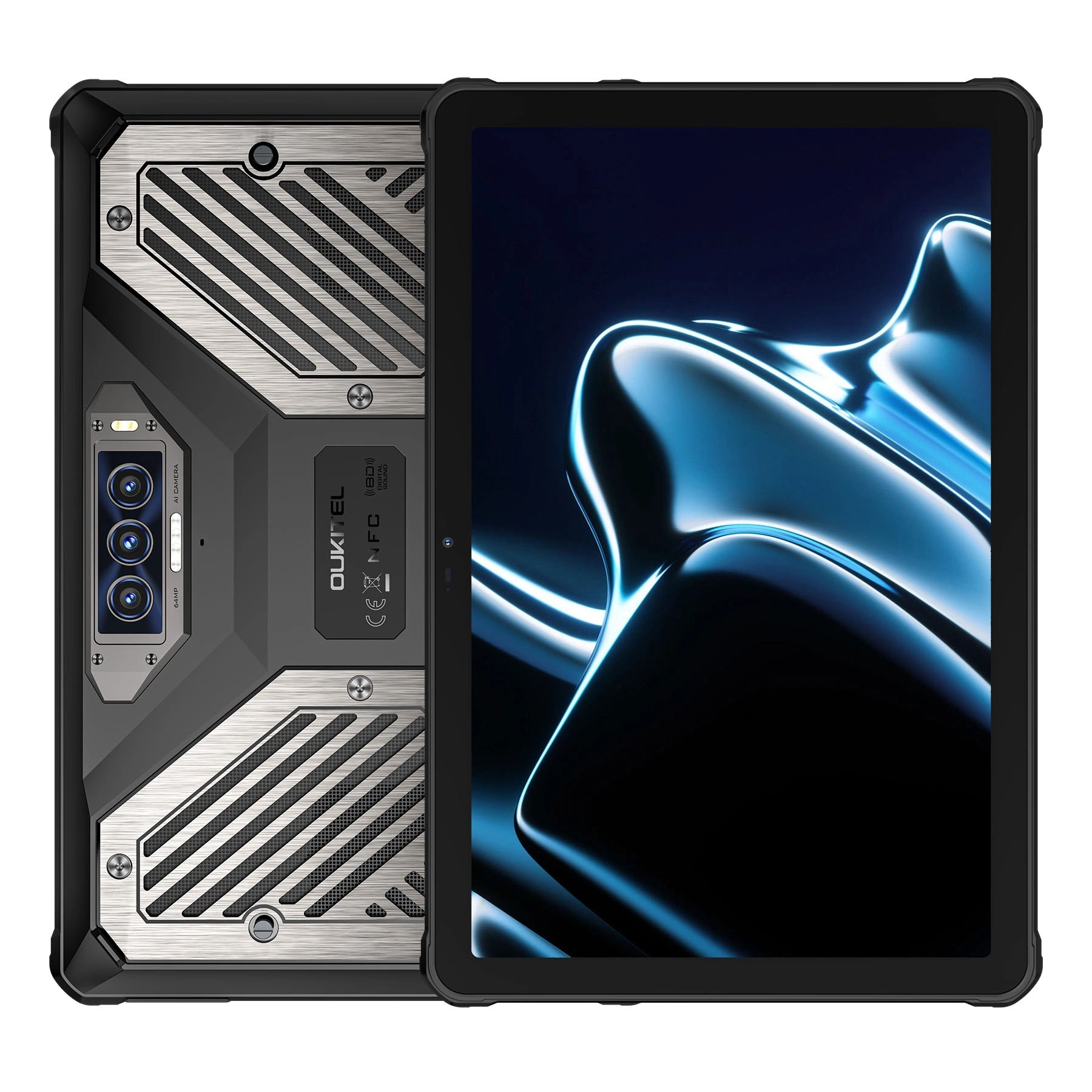 OUKITEL RT10 5G Rugged Tablet 11" Dimensity 7400X 25000mAh Battery 64MP Camera Android 15(12GB+512GB)