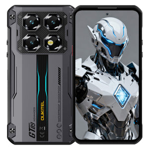 Oukitel WP60 gray 5G rugged phone featuring Android 15, 108MP camera, and large 10000mAh battery.