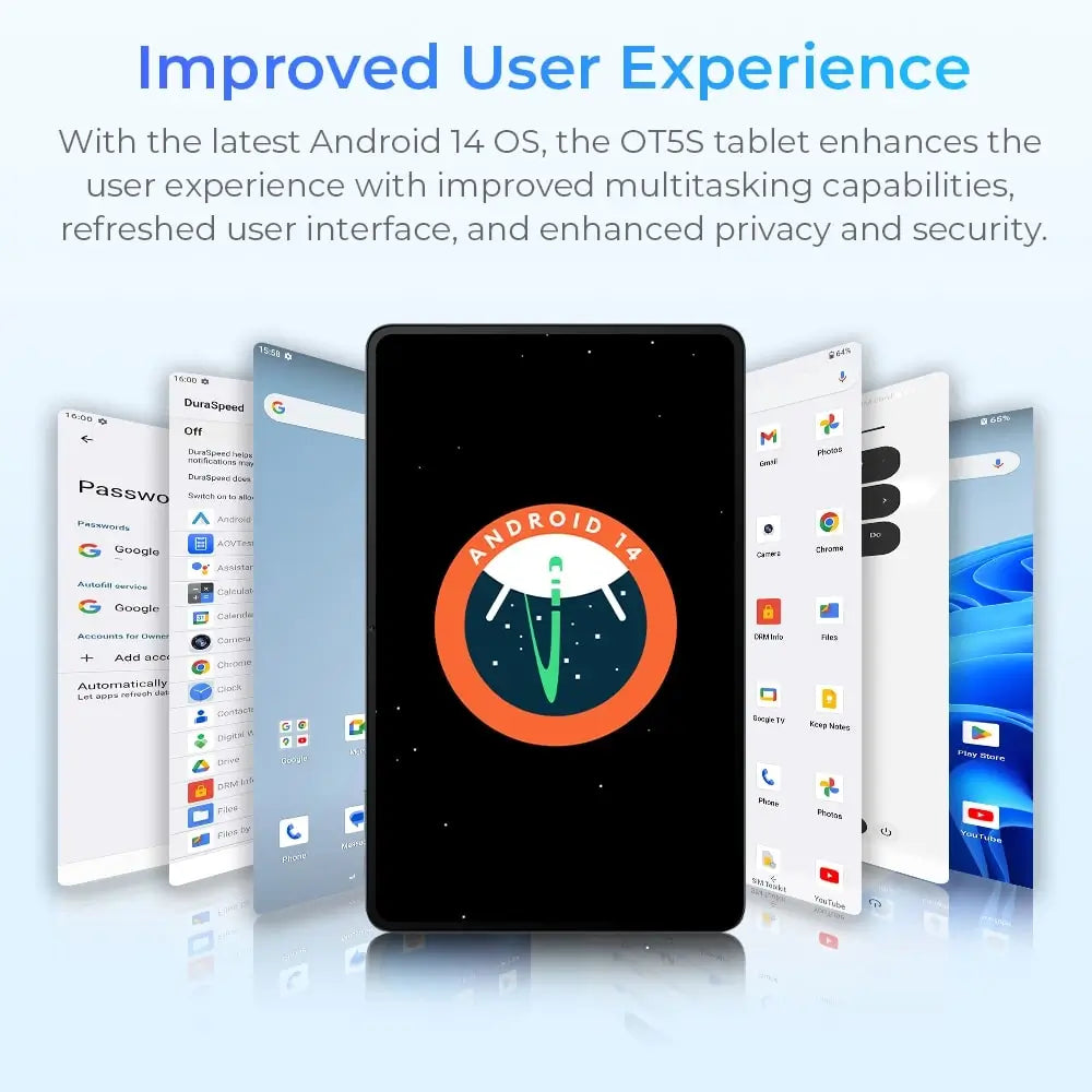 Oukitel OT5S 12-Inch 2K Display 8250mAh Battery Android 14 OS