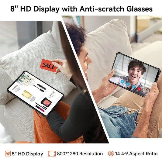 Oukitel RT3 8-inch Screen 5150mAh Octa-Core Android 12 IP68 Rugged Tablet (4+64GB)