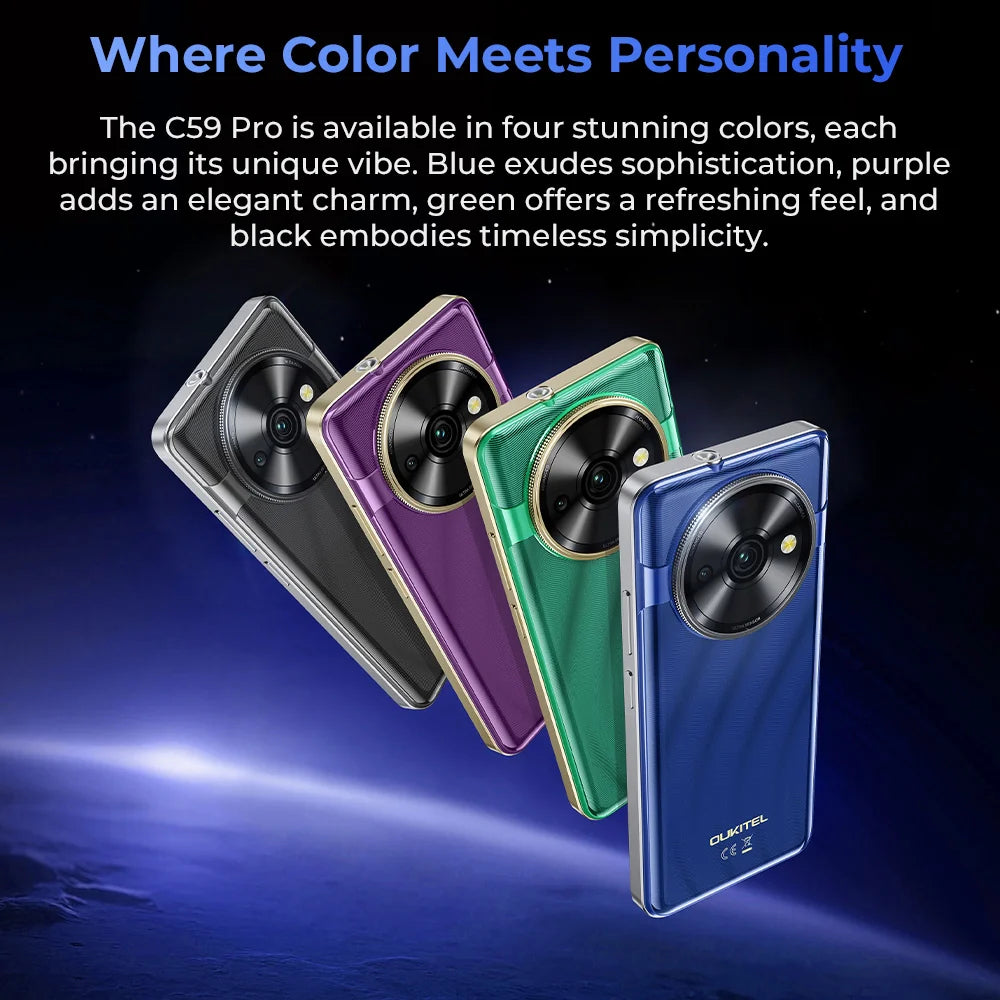 Oukitel C59 Pro 6.88-inch 10000mAh Battery 13.3mm Ultra-thin Body