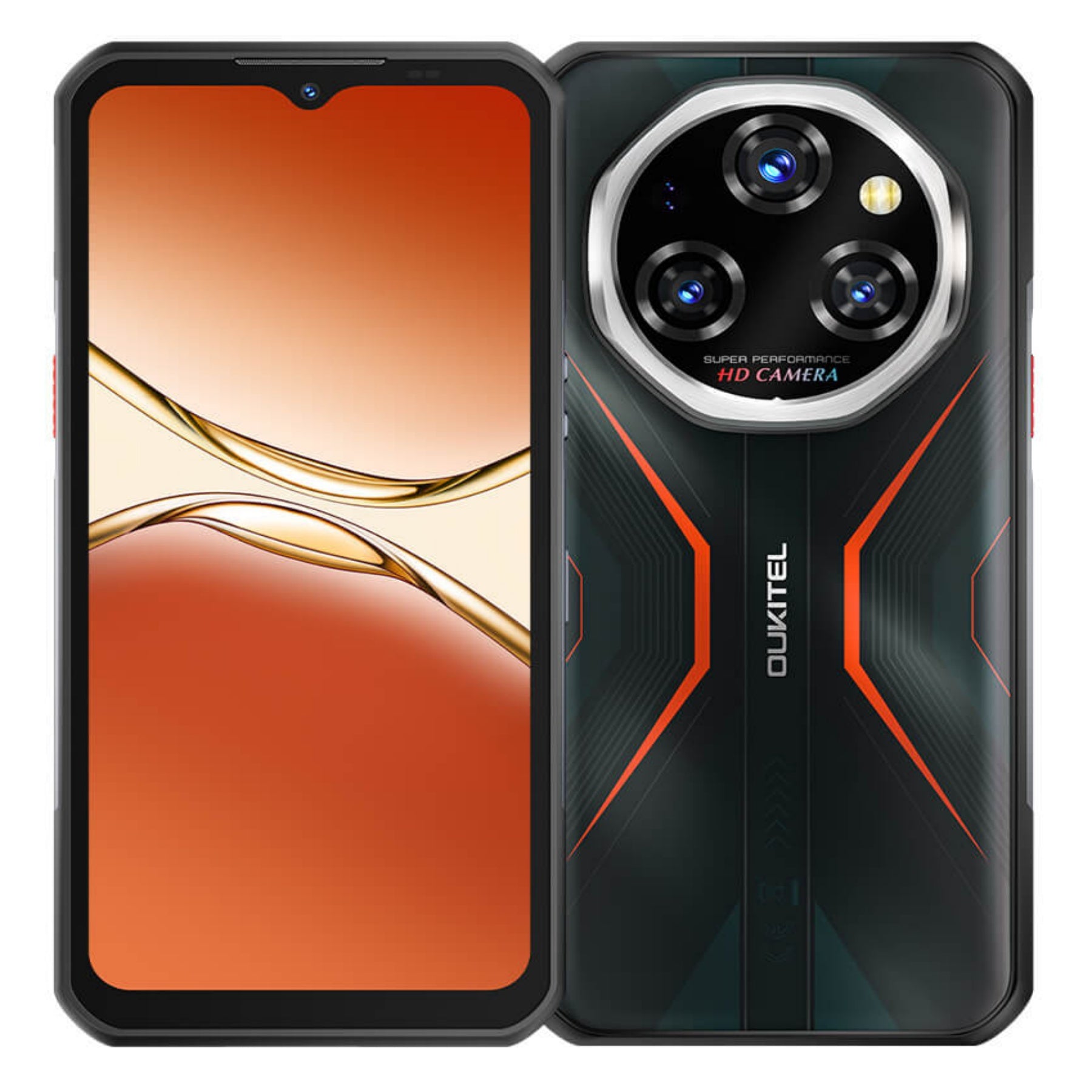 OUKITEL WP55 S 4G Rugged Phone 6.6'' FHD+ Display 11000mAh Big Battery 64MP Camera Android 15(12GB+512GB NFC)