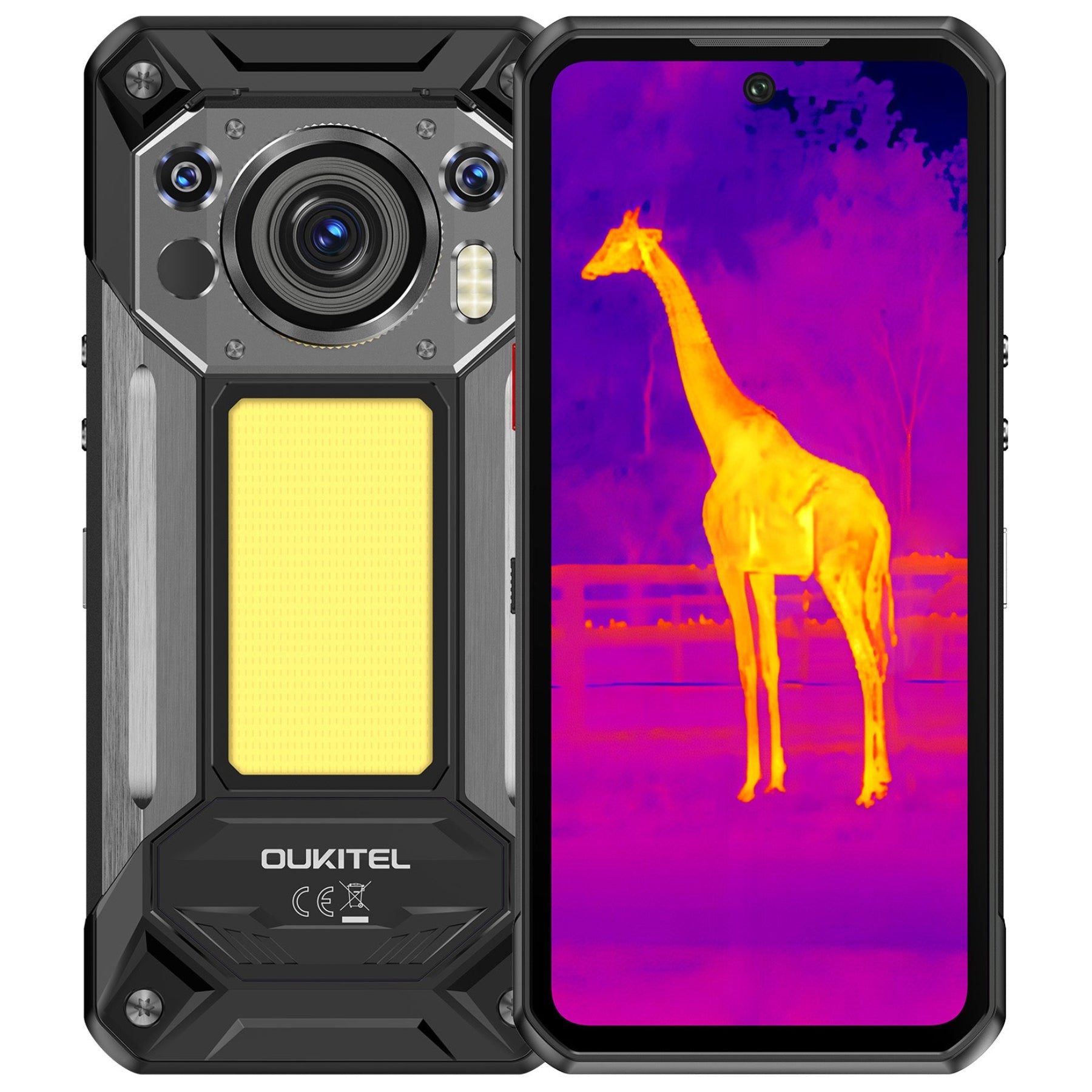 OUKITEL WP500 Ultra Thermal Imaging 5G Rugged Phone 6.78'' FHD+ Display 10,000mAh Big Battery 108MP Camera Android 16(12GB+1TB)