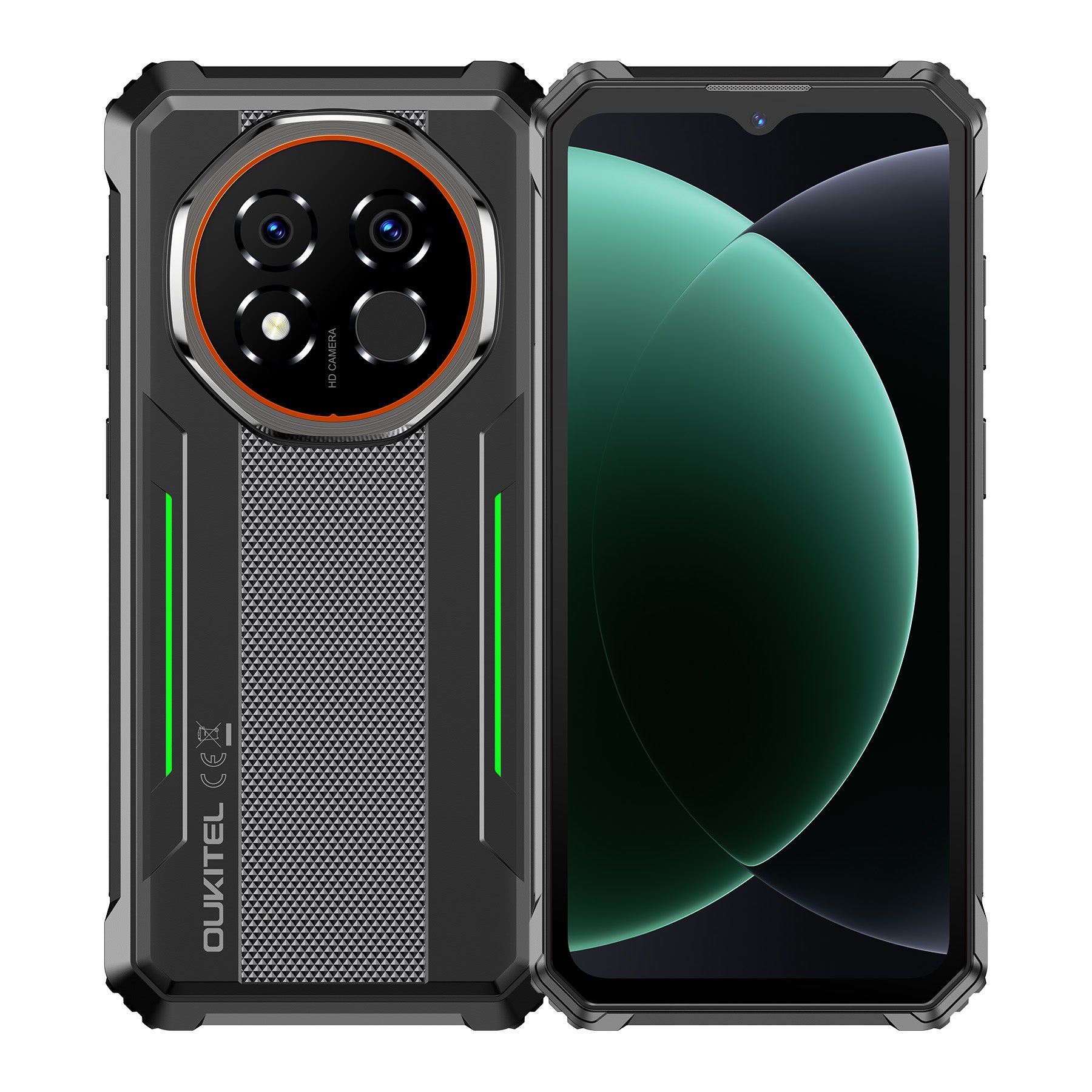 OUKITEL G6-EV 5G Rugged Phone 6.52'' HD+ Display 10,600mAh Big Battery 64MP Camera Android 16(8GB+256GB)
