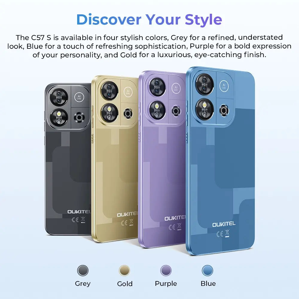 Oukitel C57s 4300mAh Battery 9.4mm Ultra-thin body SmartPhone（8GB