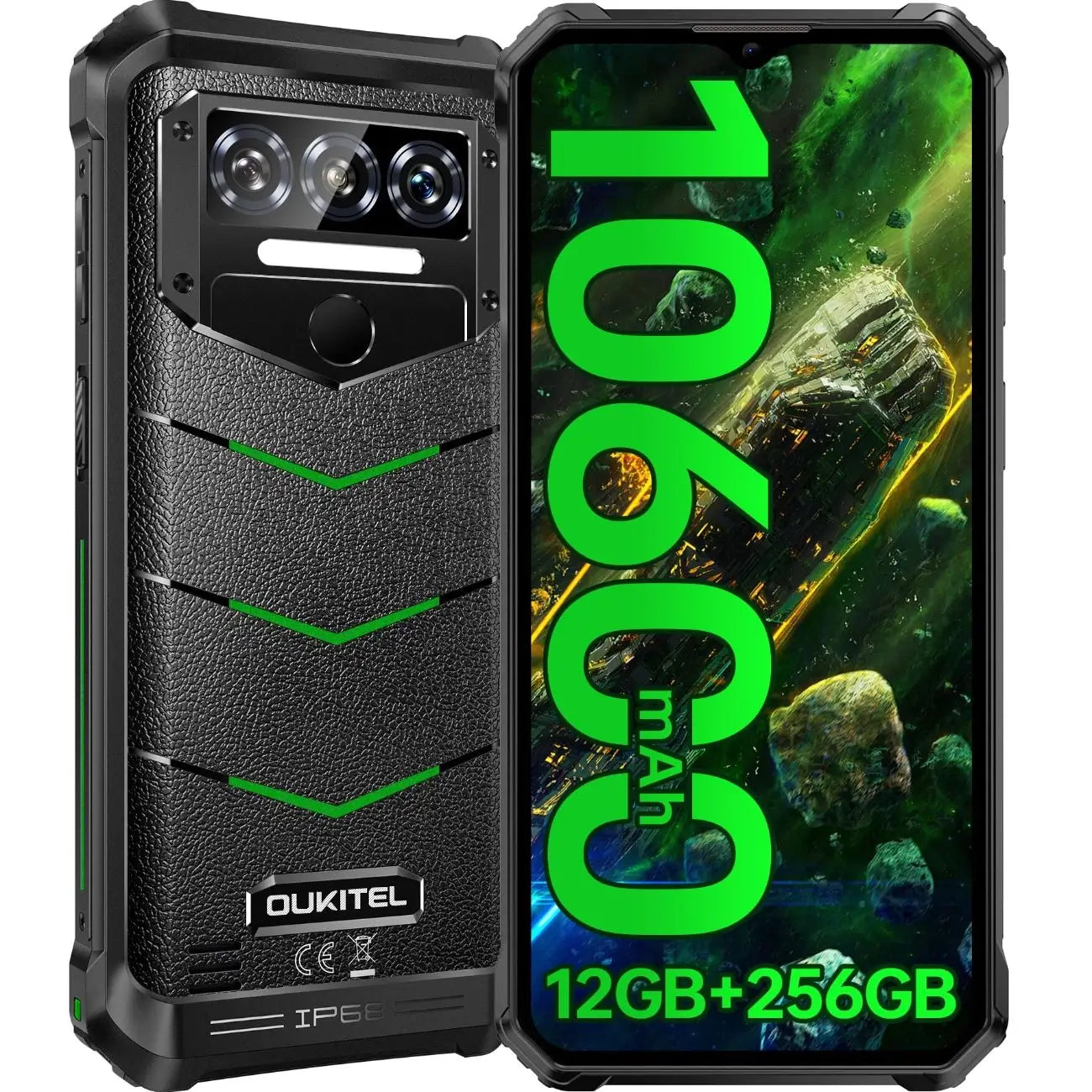 Oukitel WP38 Rugged Phone 10600mAh Battery 12GB+256GB NFC