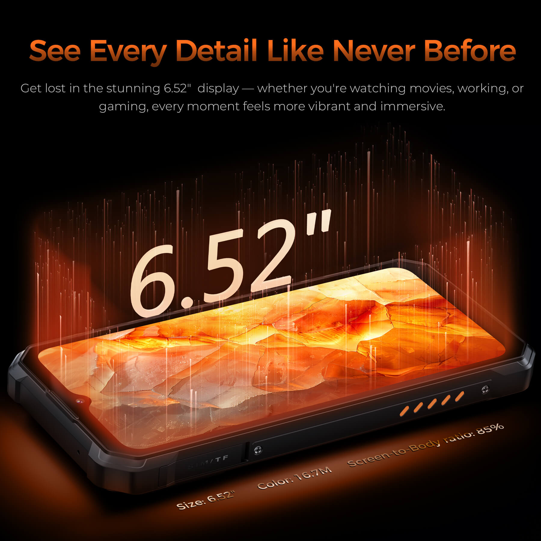 Oukitel WP53 S 5G Rugged Phone 6.52'' FHD+ Display 11000mAh Big Battery 50MP Camera Android 15(4GB+128GB NFC)