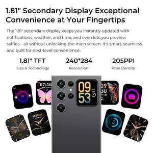 Oukitel C62 smartphone with 1.81-inch secondary display for quick notifications and smart interaction