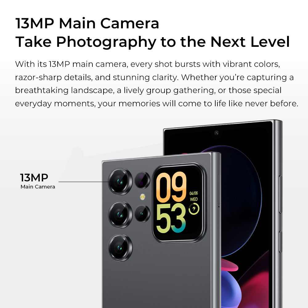 Oukitel C62 smartphone with 13MP main camera for clear and detailed photography