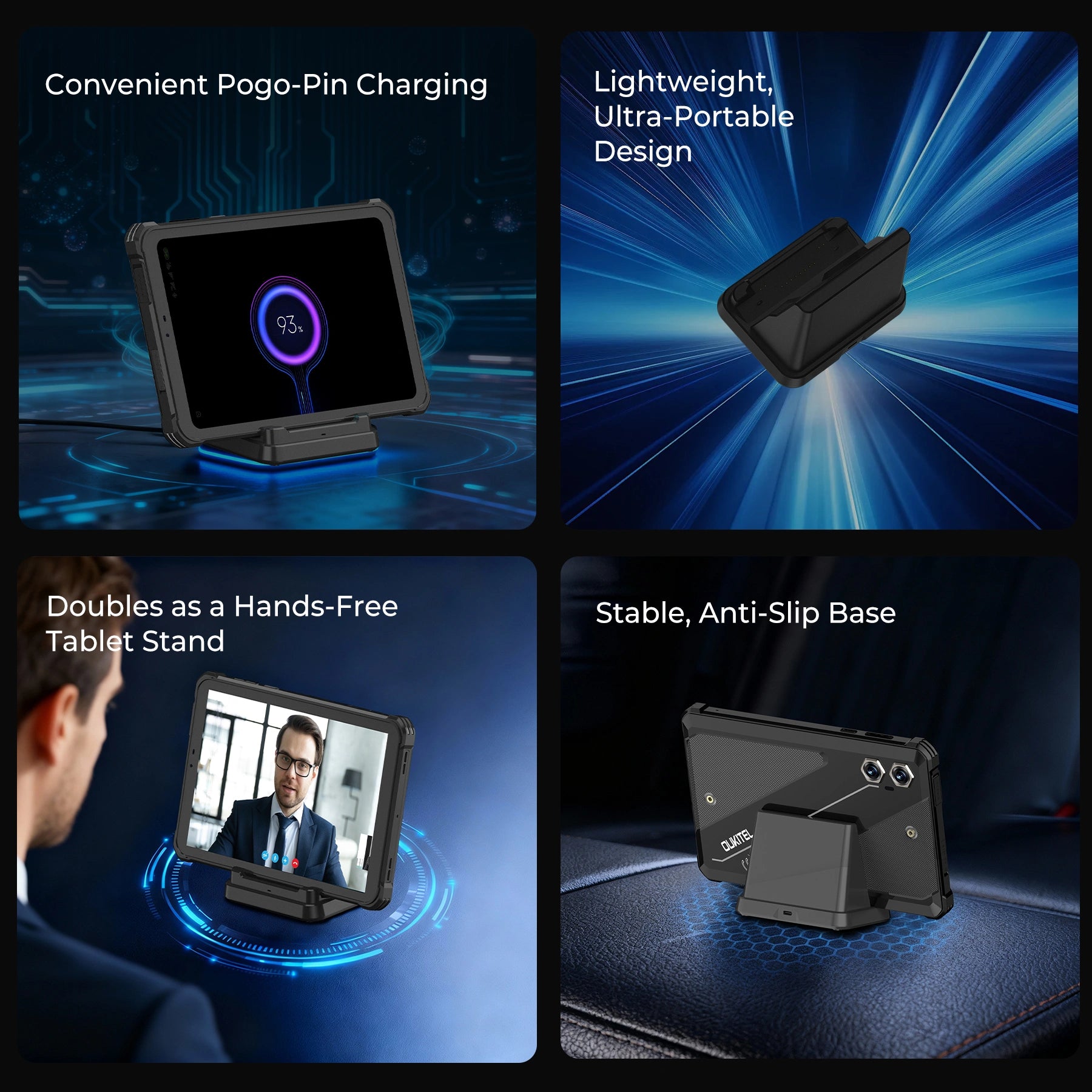 OUKITEL Charging Dock DC01 for RT3 Plus (Dock Charger Compatible only with RT3 Plus)