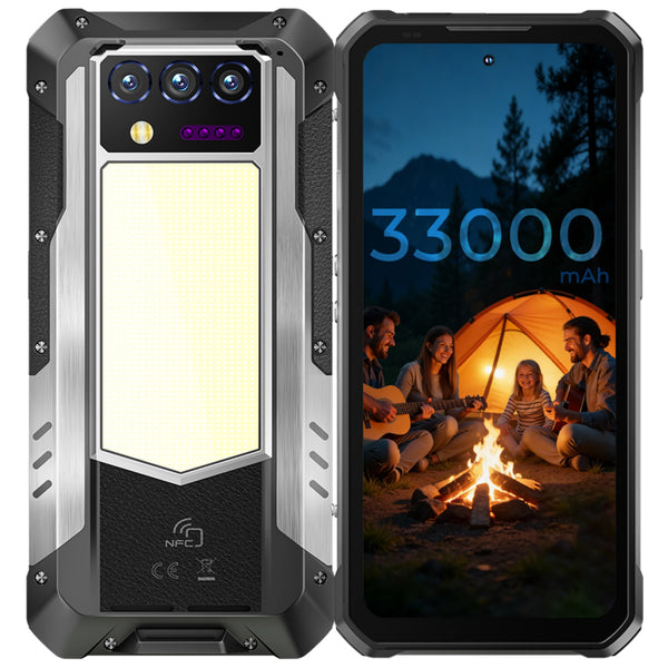 Oukitel WP100Titan 5G Rugged Phone 6.8-inch 120Hz 33000mAh Camping Light Big Mobile Projection Function (12GB+512GB NFC)