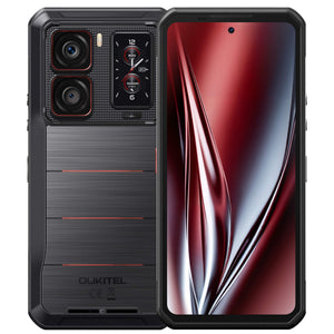 Oukitel WP300 gray 5G rugged phone with 6.8-inch display, 16000mAh battery, 108MP camera, Android 15, 12GB RAM and 512GB storage with NFC